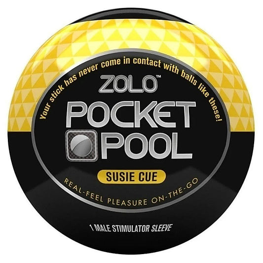 Zolo Pocket Pool Single Susie Cue - Discreet Pleasure Companion - Masturbators and Strokers
