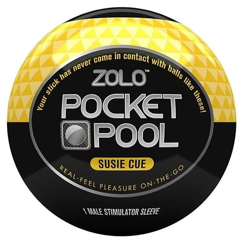 Zolo Pocket Pool Single Susie Cue - Discreet Pleasure Companion - Masturbators and Strokers