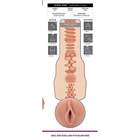 Kissa Sins Insatiable by Fleshlight - Fleshlight Male Masturbators