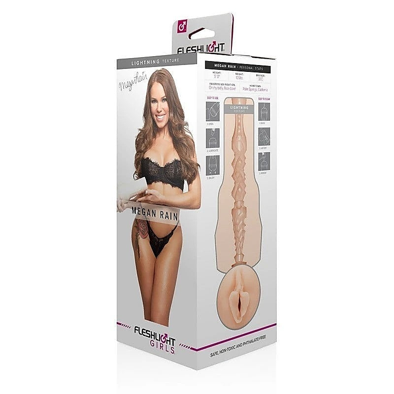 Megan Rain Lightning Male Masturbator Sleeve By Fleshlight - Fleshlight Male Masturbators