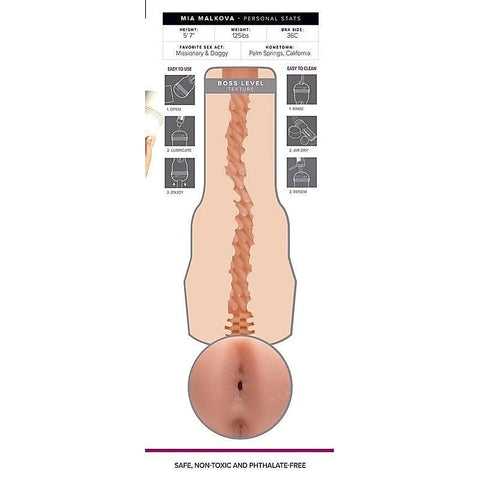 Mia Malkova Lvl Up Masturbator Sleeve By Fleshlight - Fleshlight Male Masturbators