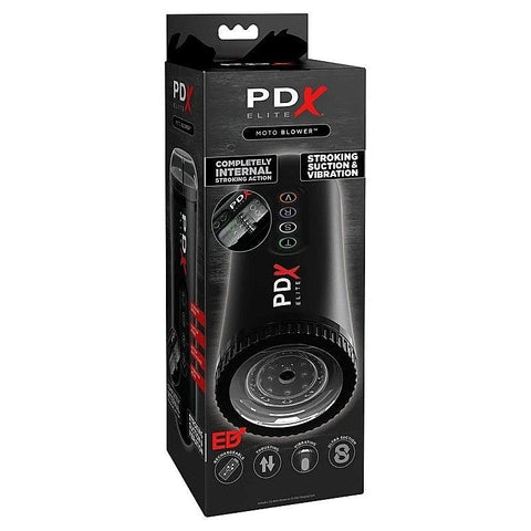 Pdx Elite Moto Blower Vibrating Male Stroker - Masturbators and Strokers