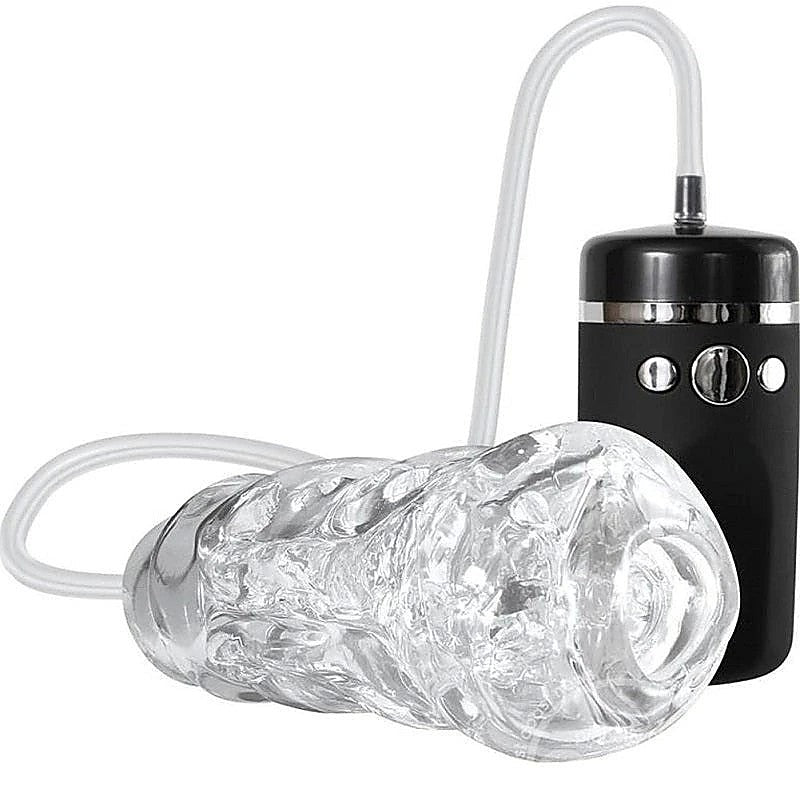 Vibrating & Sucking Pleasure Stroker By Adam & Eve - Masturbators and Strokers
