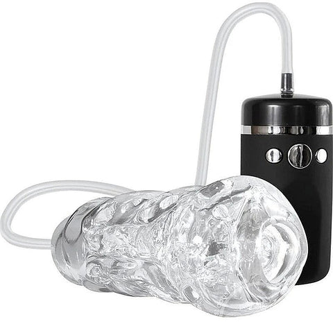 Vibrating & Sucking Pleasure Stroker By Adam & Eve - Masturbators and Strokers