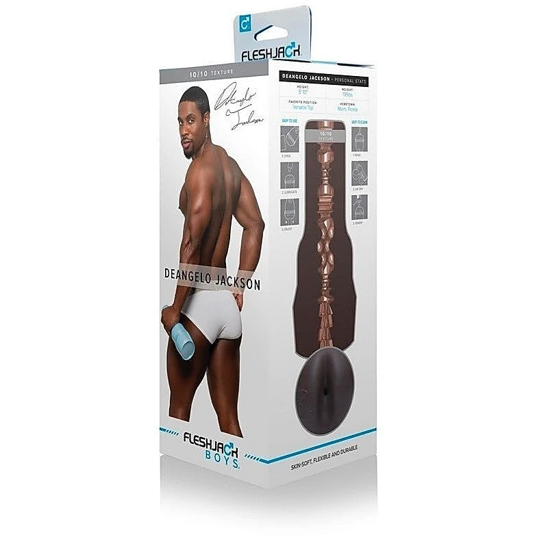 Fleshjack Boys DeAngelo Jackson Mens Masturbator 10/10 - Masturbators and Strokers