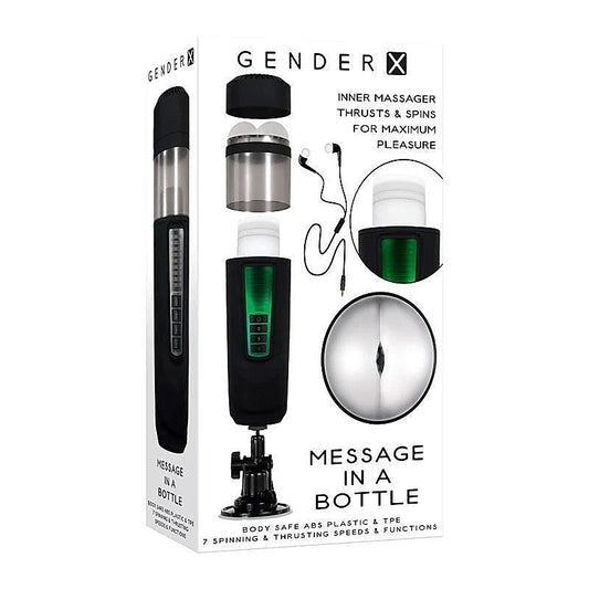 Gender X Rechargeable Thrusting Pleasure Massager - Masturbators and Strokers