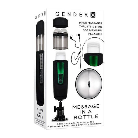 Gender X Rechargeable Thrusting Pleasure Massager - Masturbators and Strokers