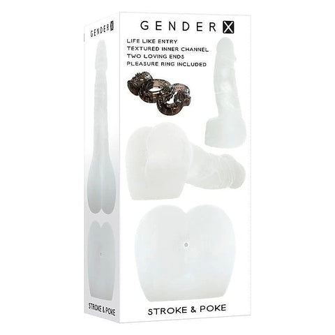 Gender X STROKE & POKE Textured Stroker Pleasure - Masturbators and Strokers