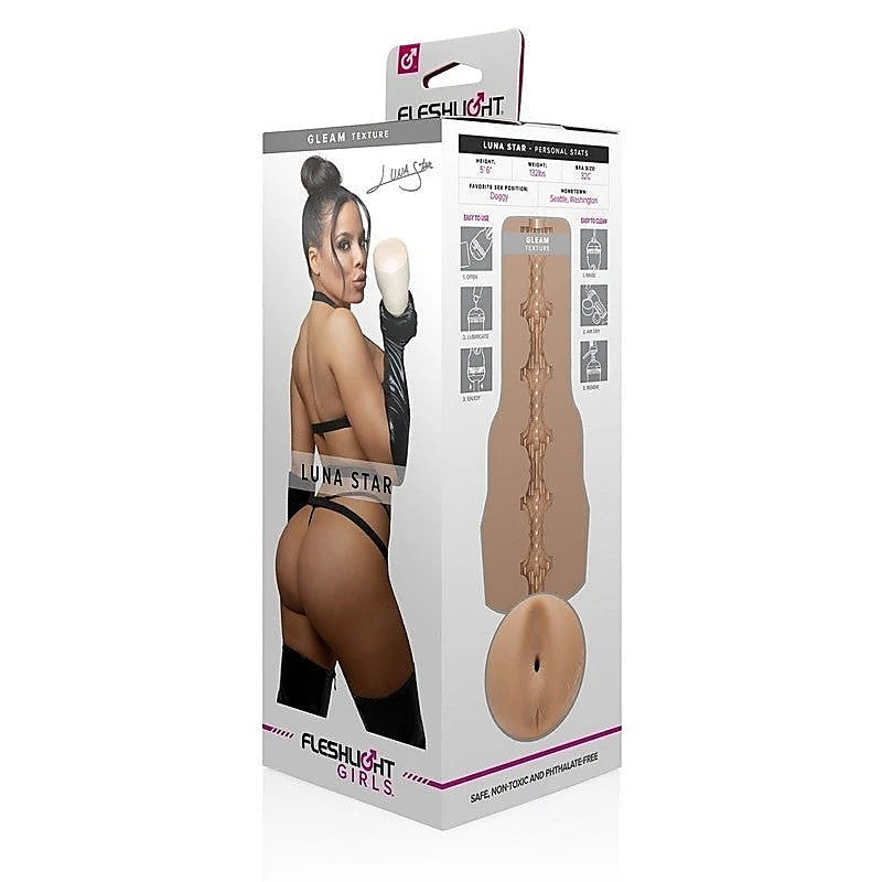 Fleshlight Girls Luna Star Gleam Realistic Butt Male Stroker - Realistic Butts And Vaginas