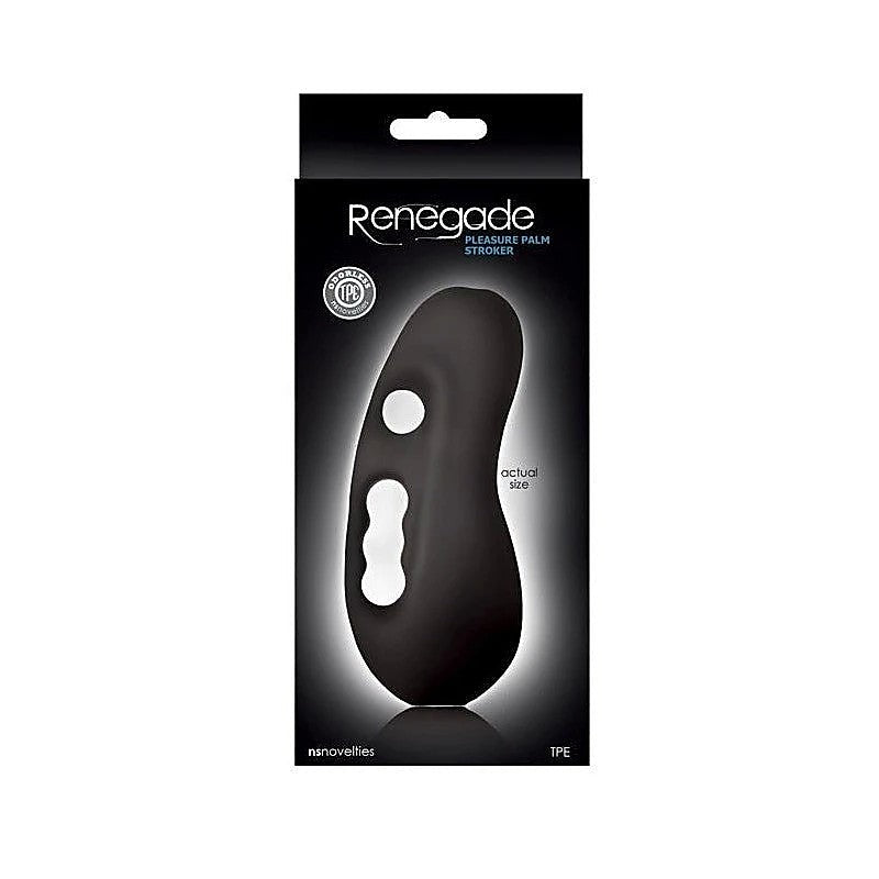 Renegade Pleasure Palm Stroker Black - Masturbators and Strokers