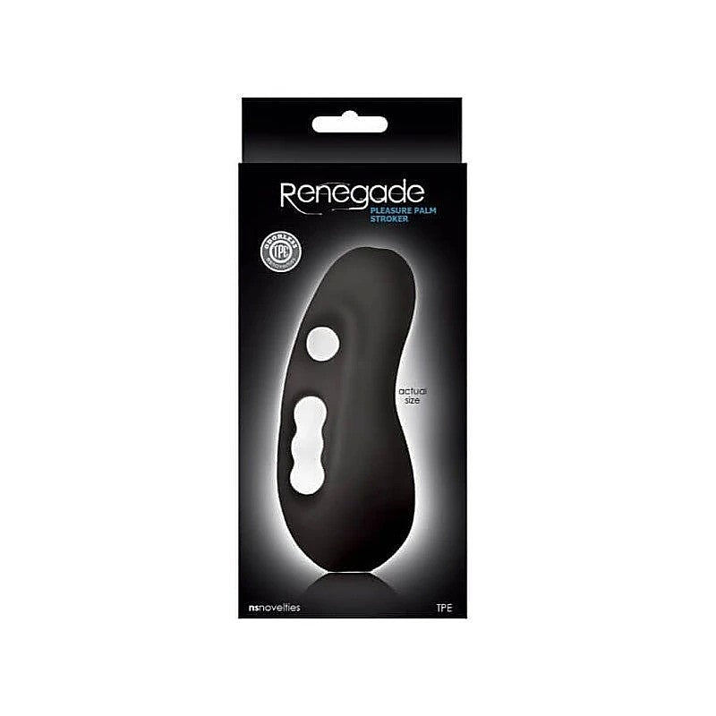 Renegade Pleasure Palm Stroker Black - Masturbators and Strokers