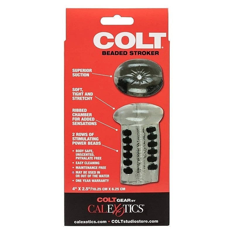 Colt Beaded Realistic Male Pleasure Stroker - Masturbators and Strokers