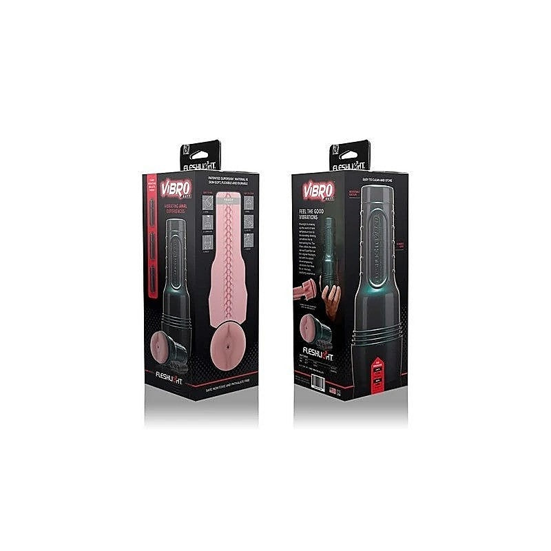 Fleshjack Vibro Pink Bottom Vibrating Male Masturbator - Masturbators and Strokers