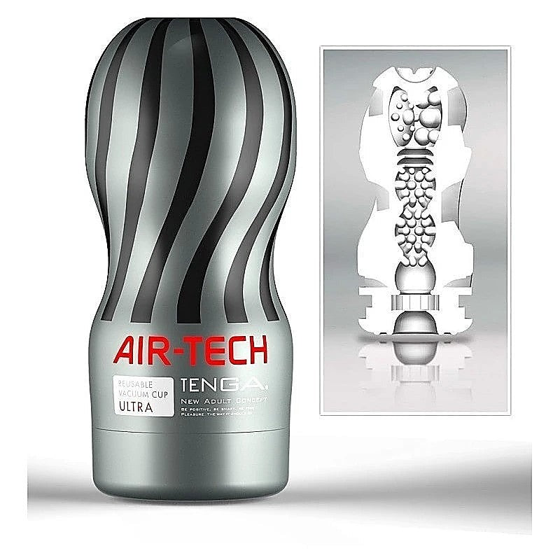 Tenga Air-Tech Re-Usable Vacuum Cup U.S Grey - Masturbators and Strokers