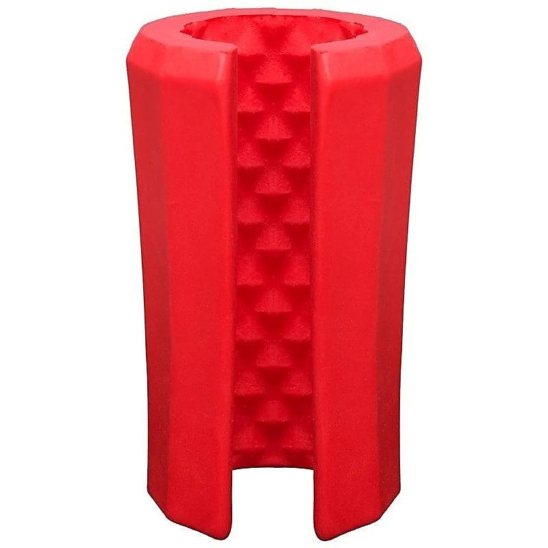 Doc Johnson Platinum The Tru Stroke Beaded Masturbator Red - Masturbators and Strokers