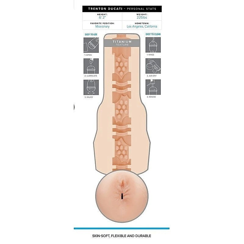 Trenton Ducati Titanium Masturbator by Fleshjack - Fleshlight Male Masturbators