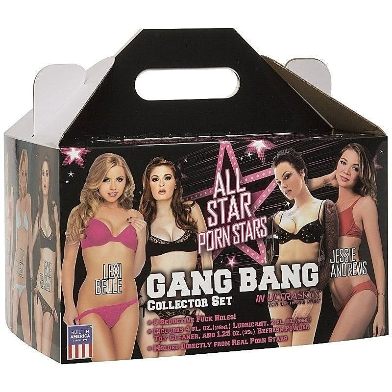 All Star Porn Stars Gang Bang Collectors Set By Doc Johnson - Realistic Butts And Vaginas