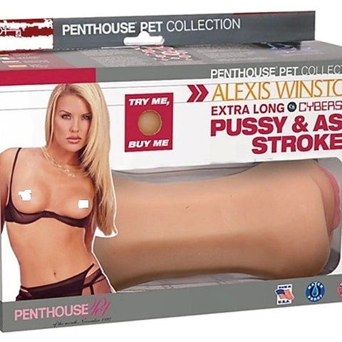 Alexis Winston Extra Long Cyberskin Pussy And Ass Stroker - Realistic Butts And Vaginas