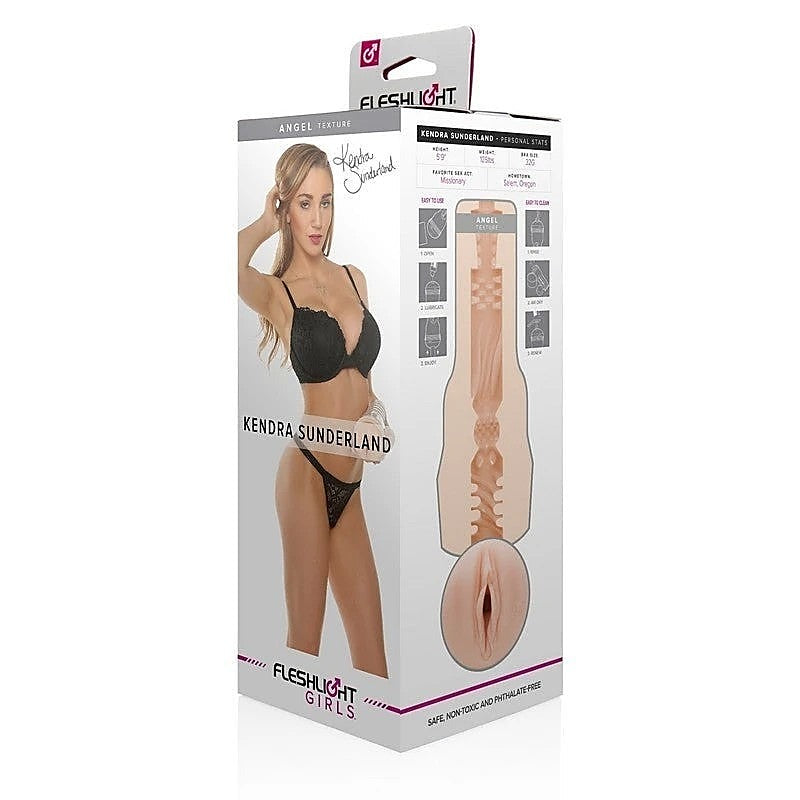 Fleshlight Girls Kendra Sunderland Angel Vagina Stroker - Masturbators and Strokers