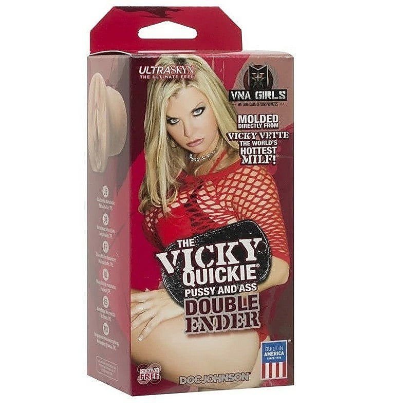 Doc Johnson Vicky Vette Quickie Double Ender Masturbator - Masturbators and Strokers