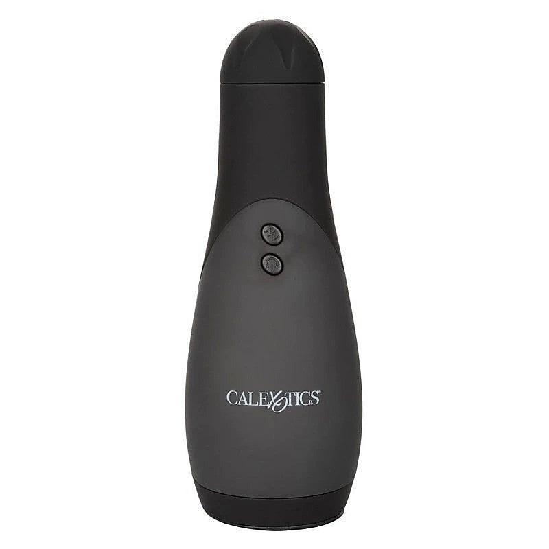 Apollo Power Vibrating Male Stroker Black - Masturbators and Strokers