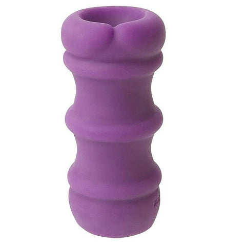 Doc Johnson Mood Pleaser Thick Ribs Mens Masturbator Purple - Masturbators and Strokers
