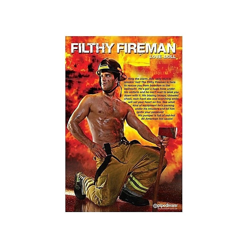 Filthy Fireman Blow Up Inflatable Love Doll By Pipedream - Love Dolls