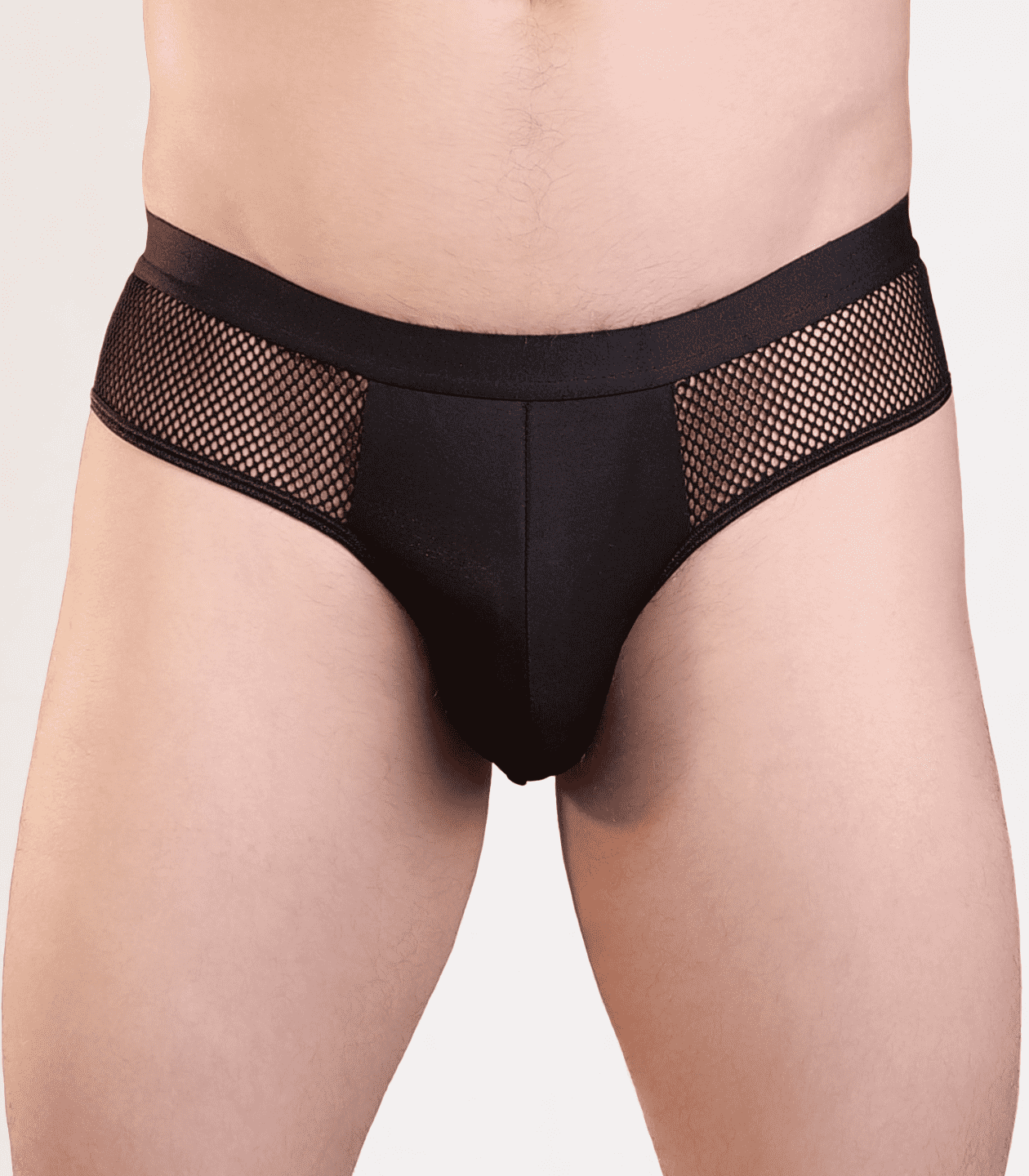 Love In Leather Mens Mesh Bumless Sexy Underwear - - Jocks and G-Strings