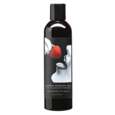 Earthly Body Edible Spa Quality Flavoured Massage Oil 237 ml - Massage Oils and Lubricants