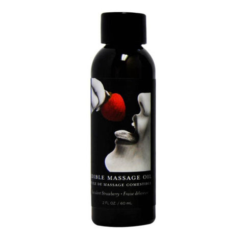 Earthly Body Edible Natural Flavoured Massage Oil 59 ml - Massage Oils and Lubricants