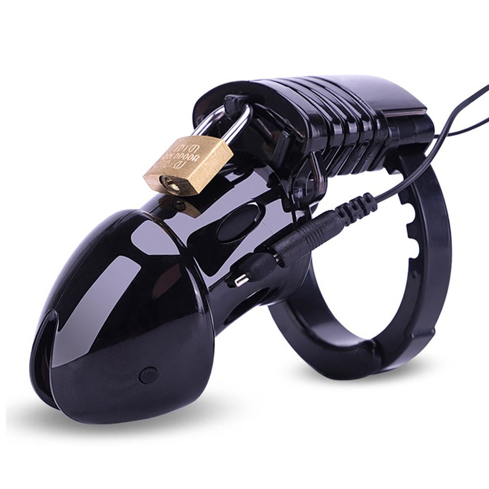 Electro Sex Adjustable Cock Cuff - Black - Male Chastity