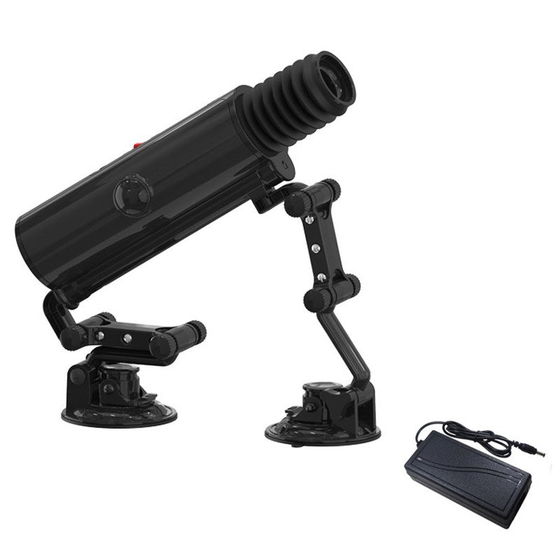 Double Suction Wireless Fucking Machine - Black - Sex Machines