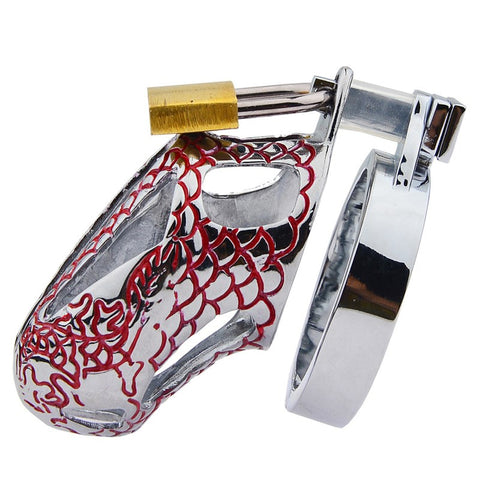 Bird Lock Chastity Cage Red - Male Chastity