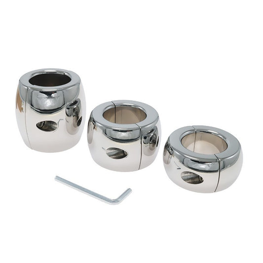 Oval Ball Steel Stretcher Weights - Ball and Cock Toys