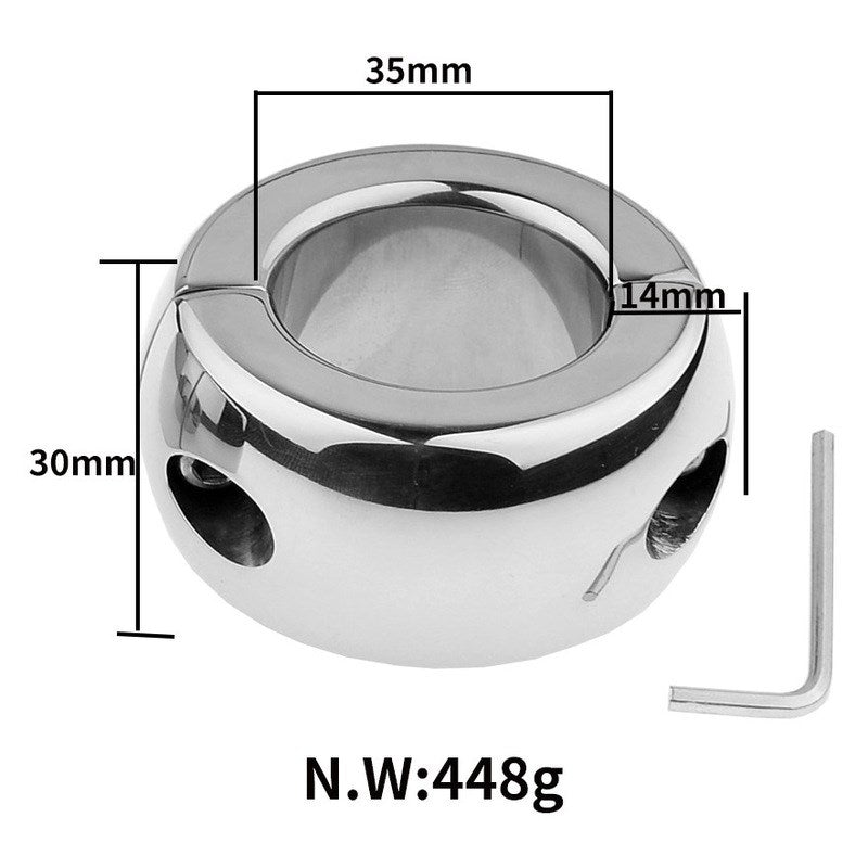 Oval Ball Steel Stretcher Weights - Small - Ball and Cock Toys