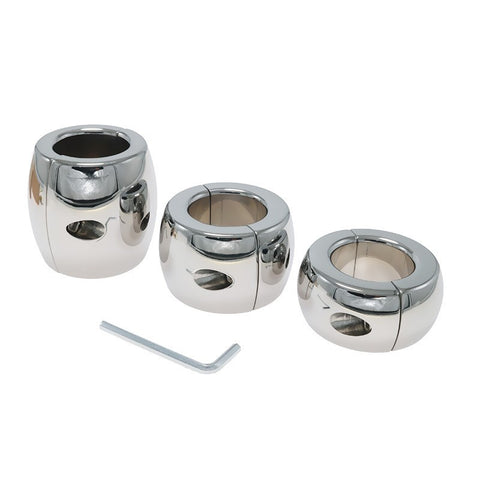 Oval Ball Steel Stretcher Weights - Ball and Cock Toys