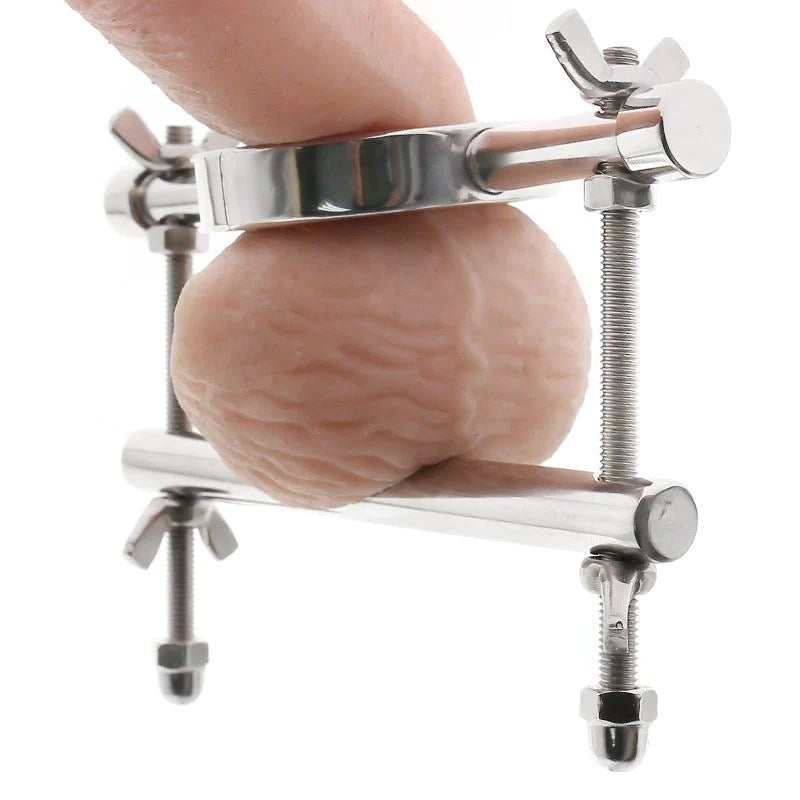 Ball Stretcher & Crusher Metal - - Steel Sex Toys