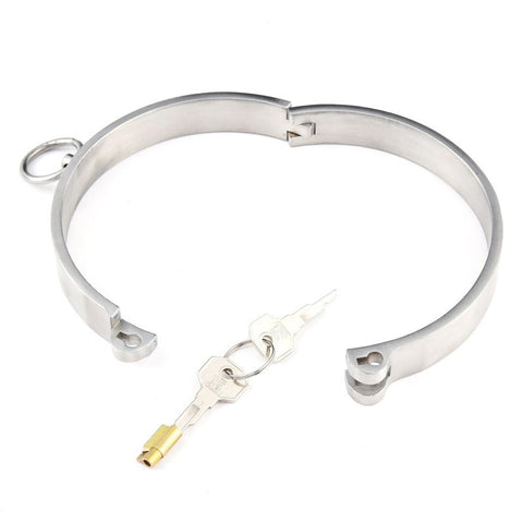 Stainless Steel Collar with Movable O-Ring - Collars and Leads