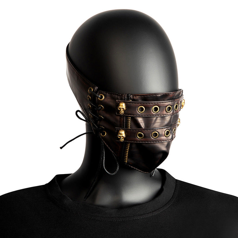 BDStyle Steampunk Strappy Skull Splice Mask - - Masks And Blindfolds
