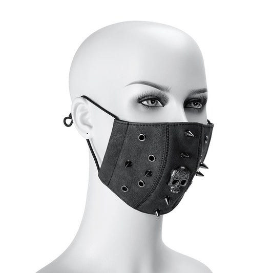 BDStyle Steampunk Skull Rivets Adjustable Mask - Masks And Blindfolds