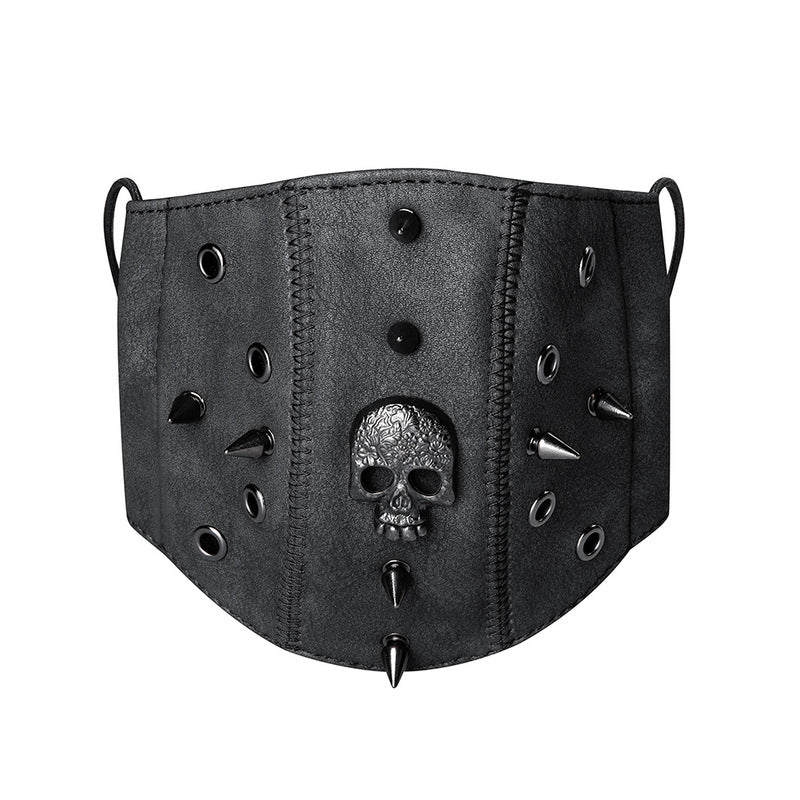 BDStyle Steampunk Skull Rivets Adjustable Mask - - Masks And Blindfolds