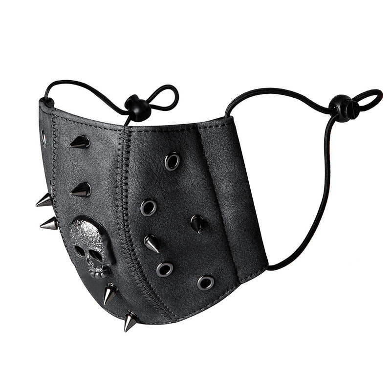 BDStyle Steampunk Skull Rivets Adjustable Mask - - Masks And Blindfolds