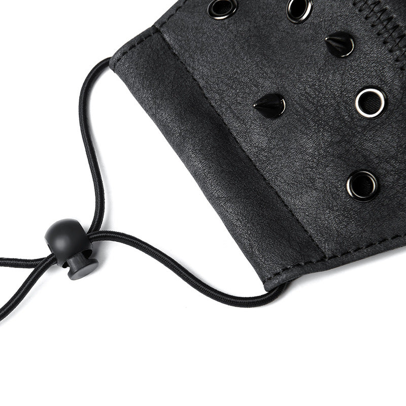 BDStyle Steampunk Skull Rivets Adjustable Mask - - Masks And Blindfolds