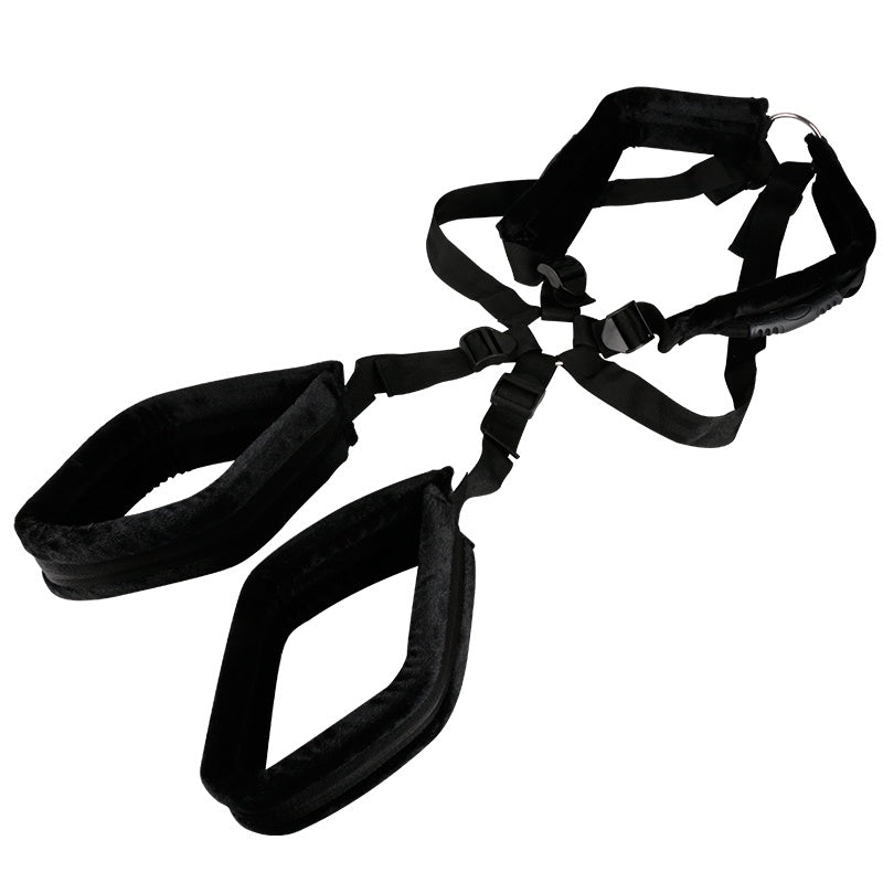 Sex Harness with Over the Shoulder Straps - Cuffs and Restraints