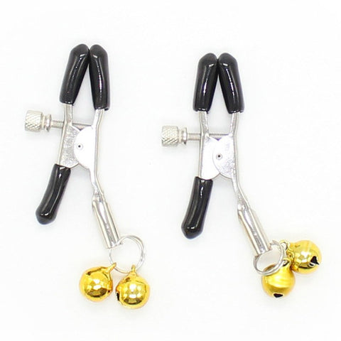 Adjustable Nipple Clamps With Bell - Nipple and Clit Clamps