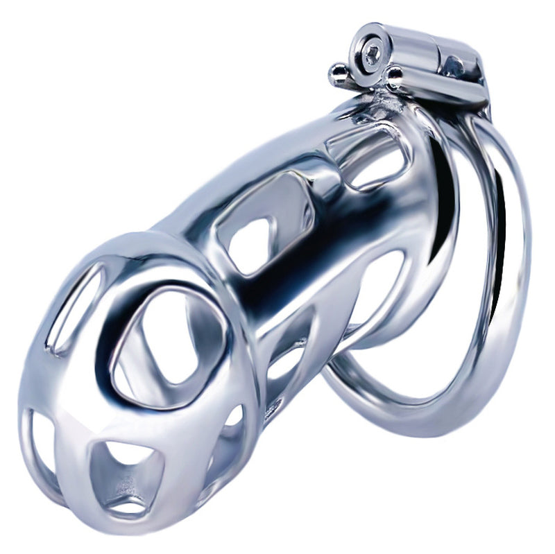 BDStyle Metal Cobra Lock Cage Large Fit - Male Chastity