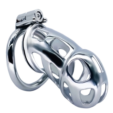 BDStyle Metal Cobra Lock Cage Large Fit - Male Chastity