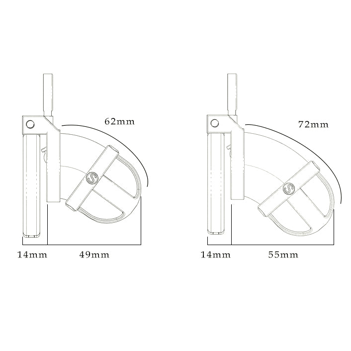 Steampunk Male Cock Cage Medium With Different Ring Size - - Male Chastity
