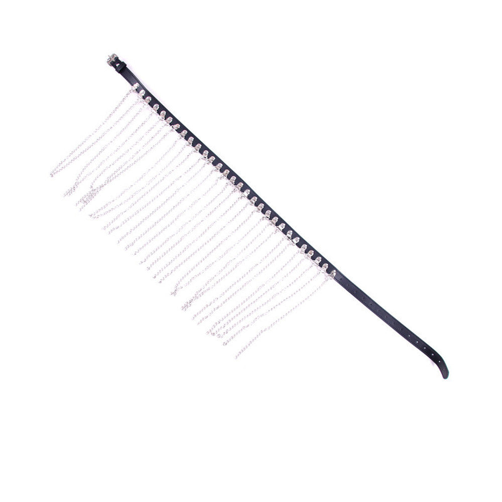 BDStyle Leather Chain Bra & G-String Bondage Clubwear - - Her Fetish