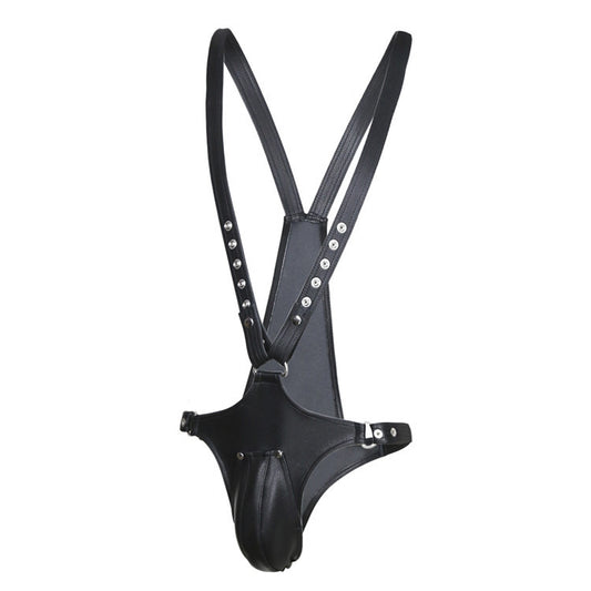 BDSM Open Cock Harness - His Fetish